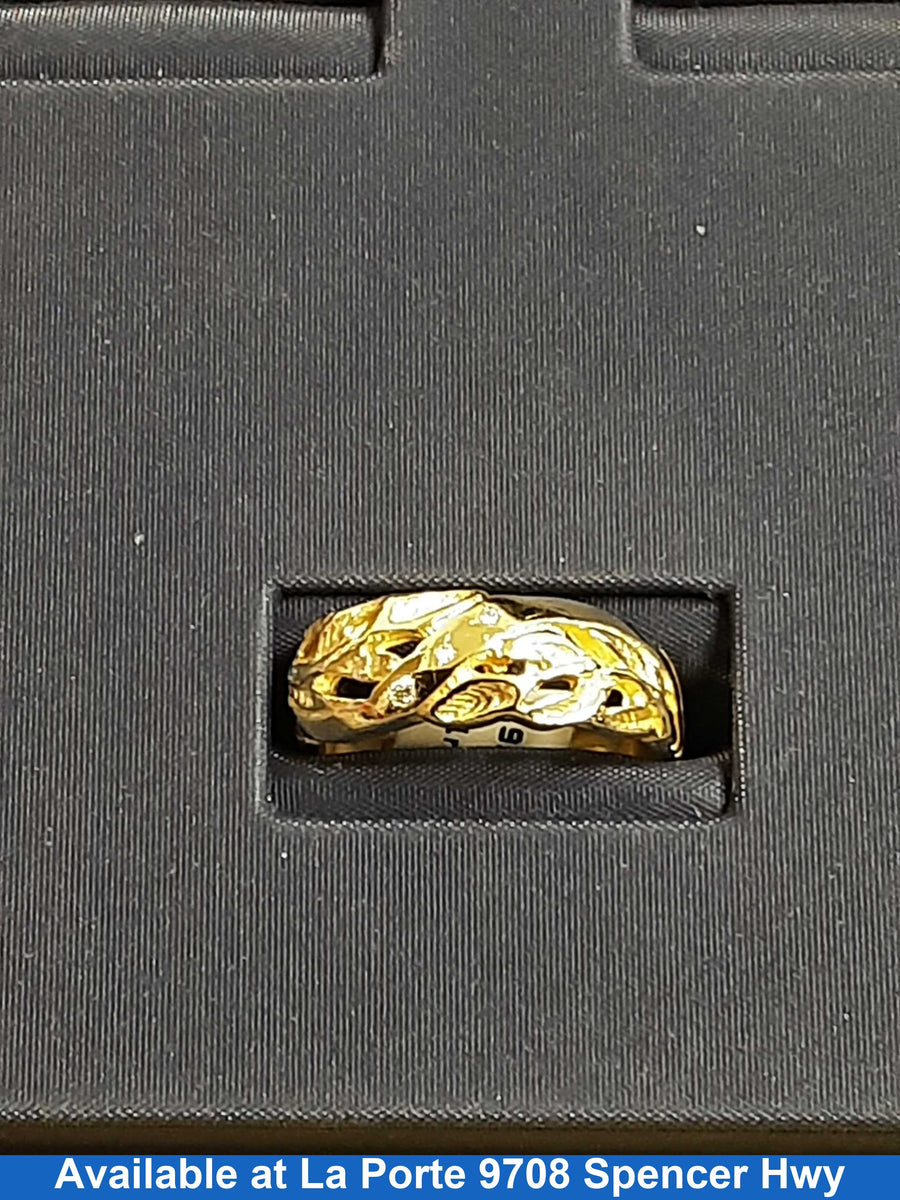 Ring - Wedding Band - Yellow Gold 10k (.417) 5.4 grams Size 9
