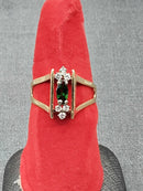 Lady's Ring - Anniversary Yellow Gold 14k (.585) 5.1 grams Size 9