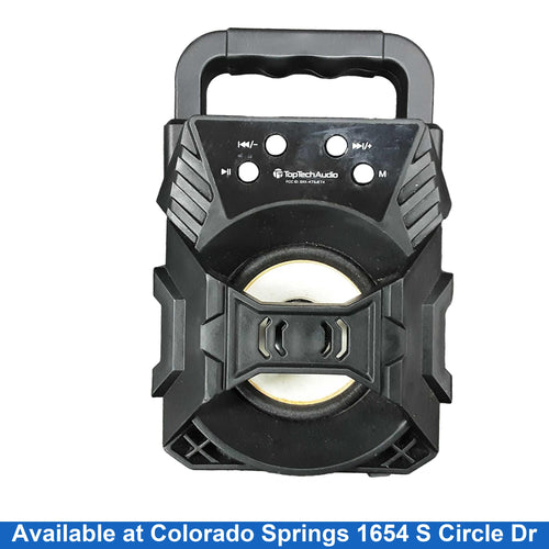 Top Tech Audio Sxx-ktsjet4 Black Portable Speaker