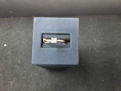 Women's Ring - Solitaire - White Gold 14k (.585) 1.9 grams Size 20