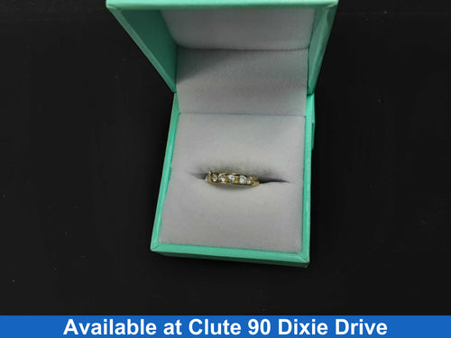 Ring - Wedding Band - Yellow Gold 10k (.417) 1 grams Size 4