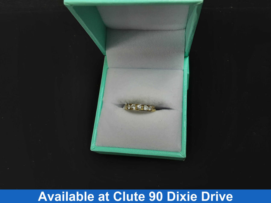 Ring - Wedding Band - Yellow Gold 10k (.417) 1 grams Size 4