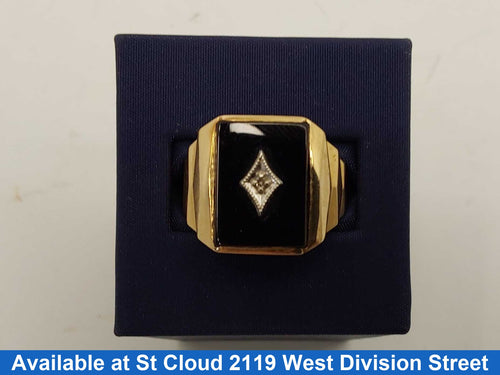 Men's Ring - Yellow Gold 10k (.417) 7.45 grams Size 8.5