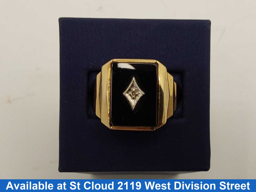 Men's Ring - Yellow Gold 10k (.417) 7.45 grams Size 8.5