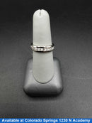 Ring - Wedding Band - White Gold 14k (.585) 5 grams Size 7