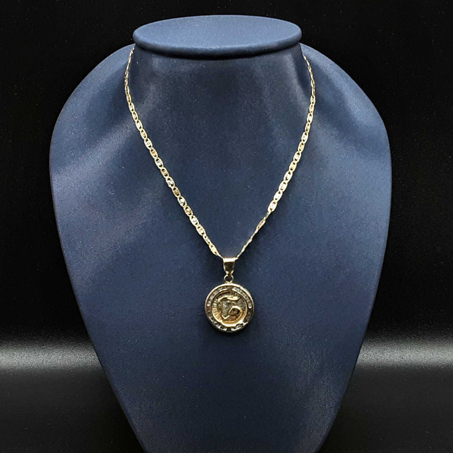 Link Chain - Tricolor Gold 10k (.417) 3.7 grams 10 inch