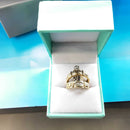 Ring - Wedding Set - Yellow Gold 14k (.585) 6.9 grams Size 5