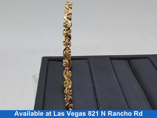 Bangle Bracelet - Yellow Gold 18k (.750) 13 grams 7 inch