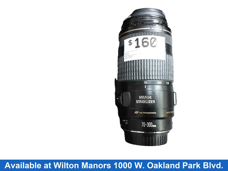 Canon Ultrasonic Black Photographic Lens
