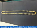 Rope Chain - Yellow Gold 10k (.417) 13.3 grams 22 inch