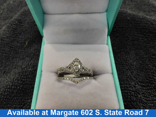 Women's Ring - White Gold 10k (.417) 3.6 grams Size 7