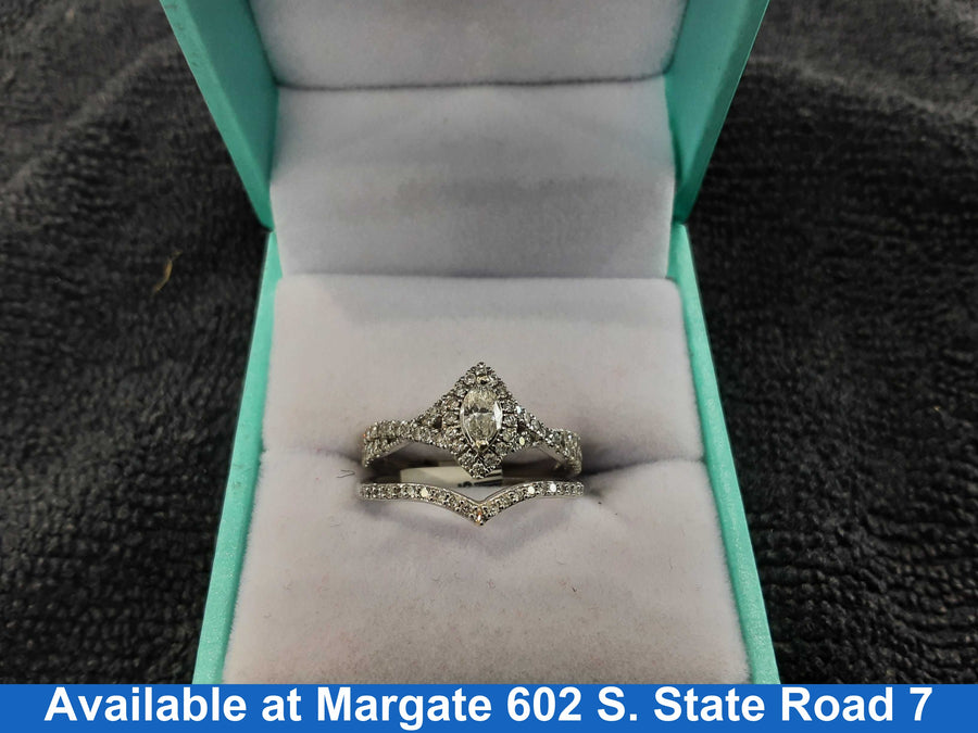 Women's Ring - White Gold 10k (.417) 3.6 grams Size 7