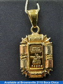 Coin Pendant - Tricolor Gold 10k (.417) 2.6 grams