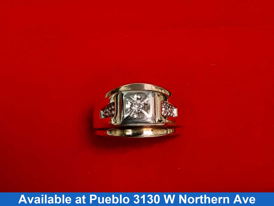 Men's Ring - Yellow Gold 14k (.585) 4.9 grams Size 10