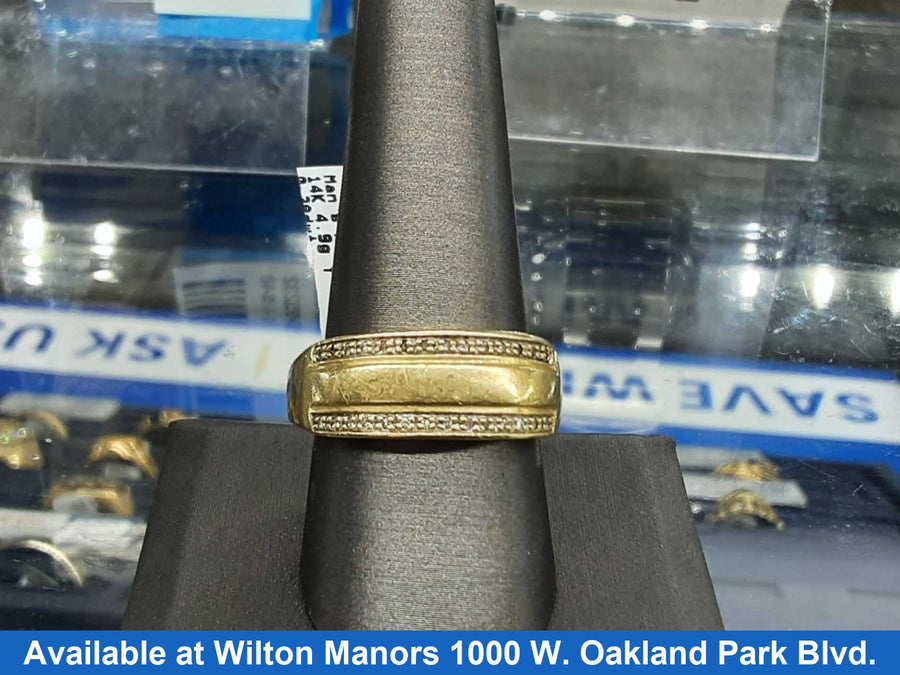 Men's Ring - Yellow Gold 14k (.585) 4.9 grams Size 11