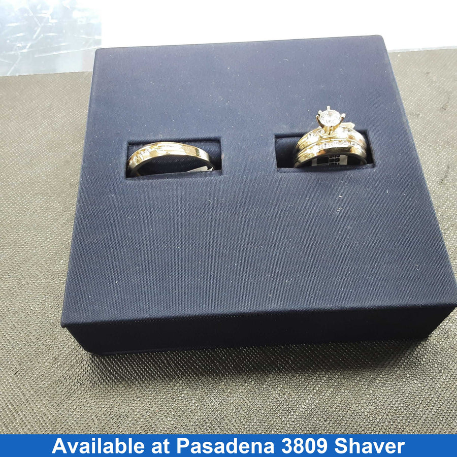Ring - Wedding Set - Yellow Gold 10k (.417) 6.6 grams Size 9