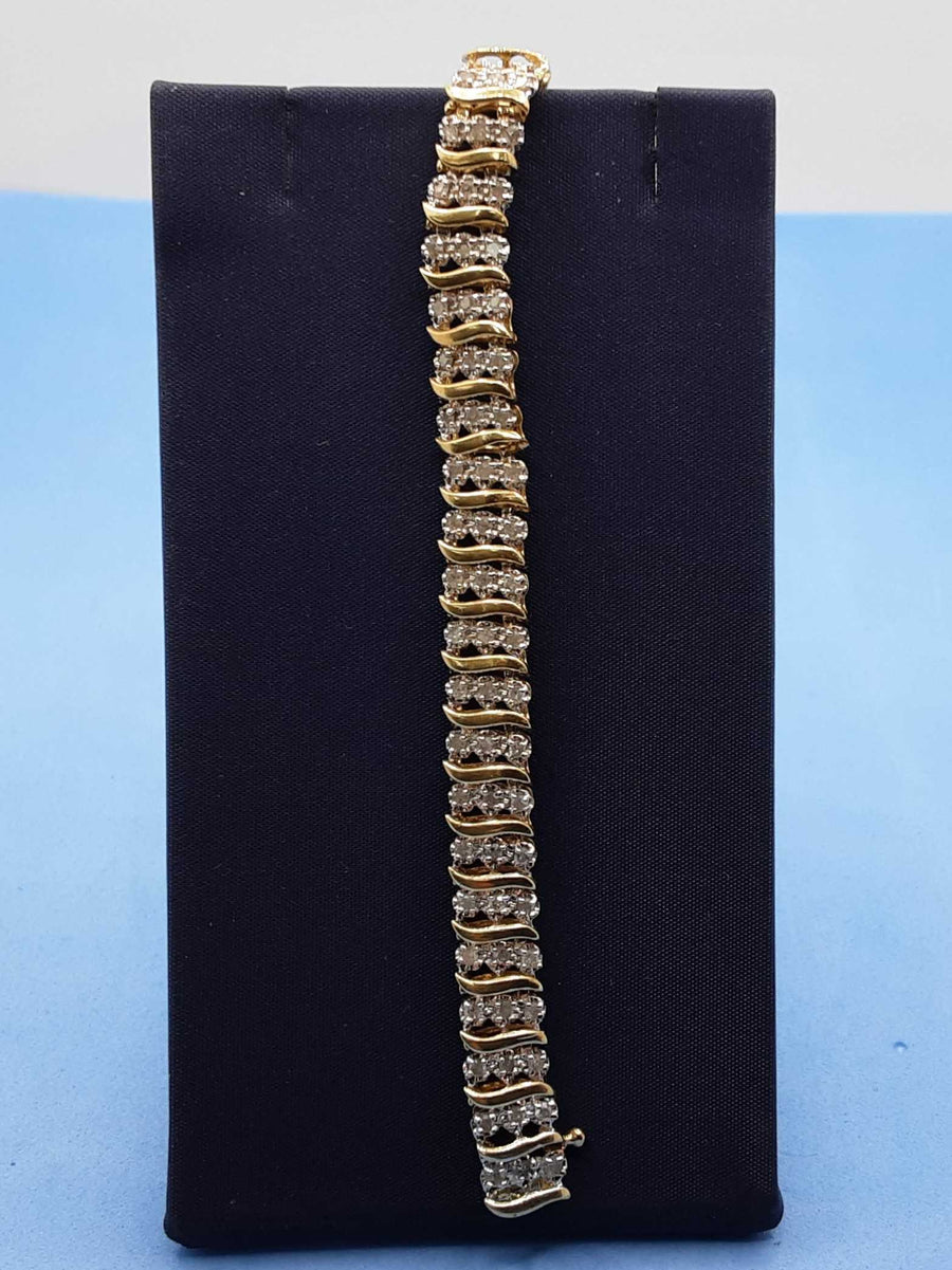 Tennis Bracelet - Yellow Gold 10k (.417) 11.3 grams 6 inch