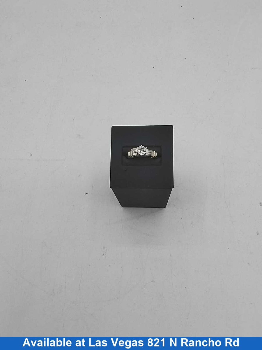Women's Ring - Solitaire - Yellow Gold 18k (.750) 8.6 grams Size 9.5