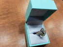 Ring - Wedding Set - White Gold 14k (.585) 8.2 grams Size 7.5