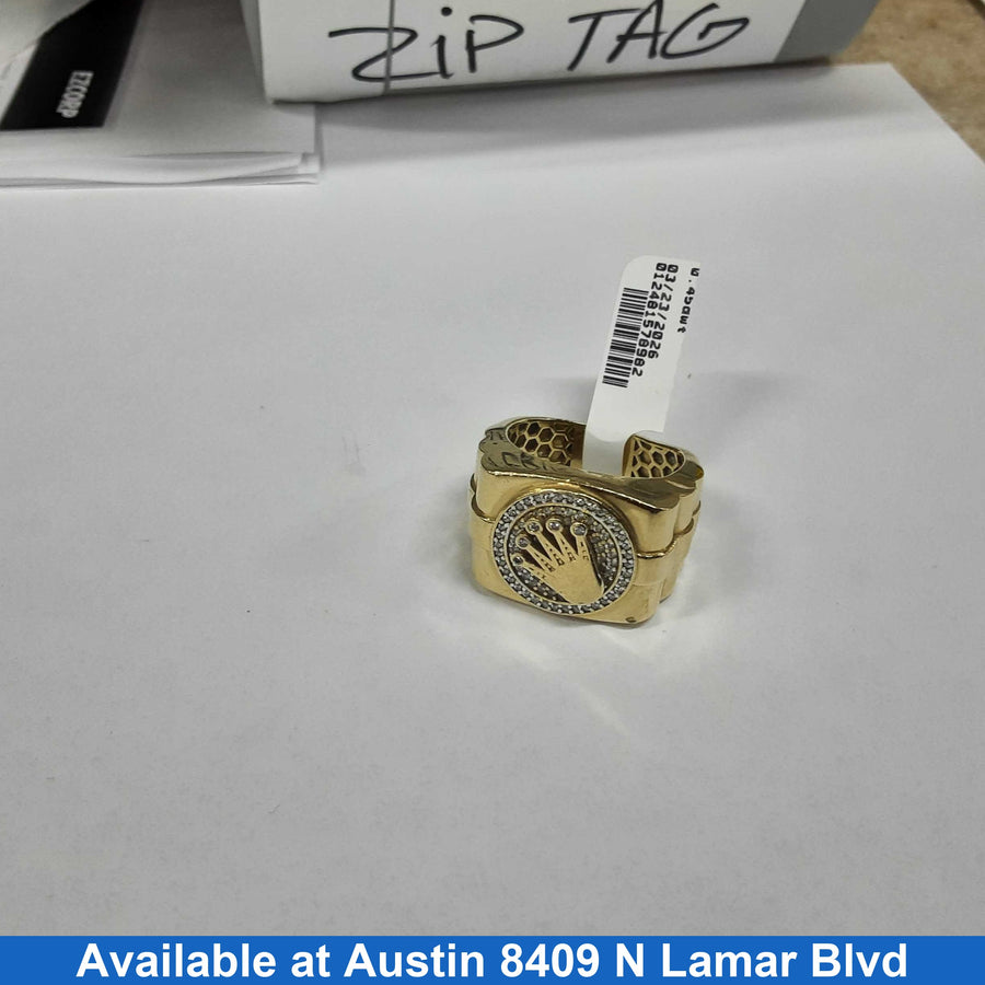 Men's Ring - Yellow Gold 14k (.585) 9.5 grams Size 10