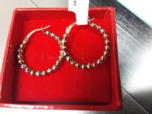 Bangle Earrings - Tricolor Gold 14k (.585) 2.3 grams