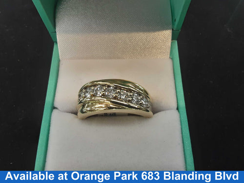 Ring - Wedding Band - Yellow Gold 14k (.585) 8.6 grams Size 9