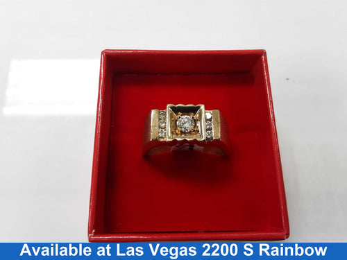 Men's Ring - Yellow Gold 14k (.585) 13.7 grams Size 9.5
