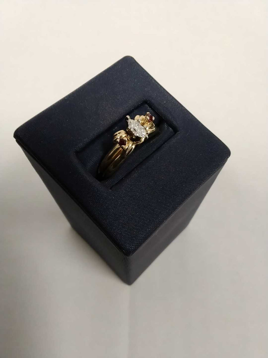 Ring - Engagement Set - Yellow Gold 14k (.585) 4.9 grams Size 8