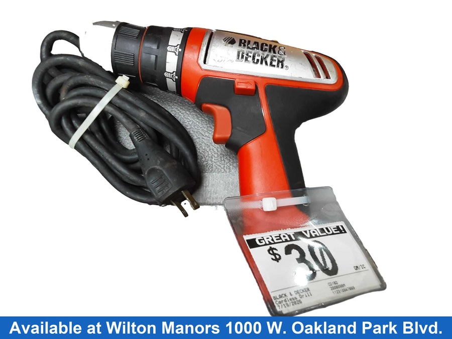 Black & Decker Cd182 Red Cordless Standard Drill