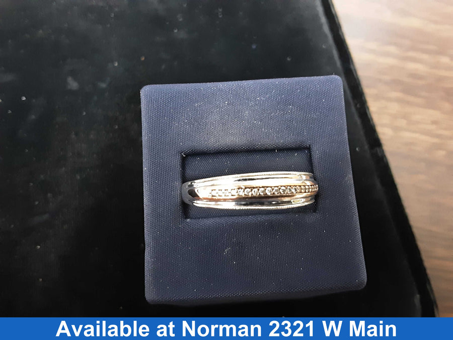 Ring - Wedding Band - White Gold 10k (.417) 4.7 grams Size 12.5