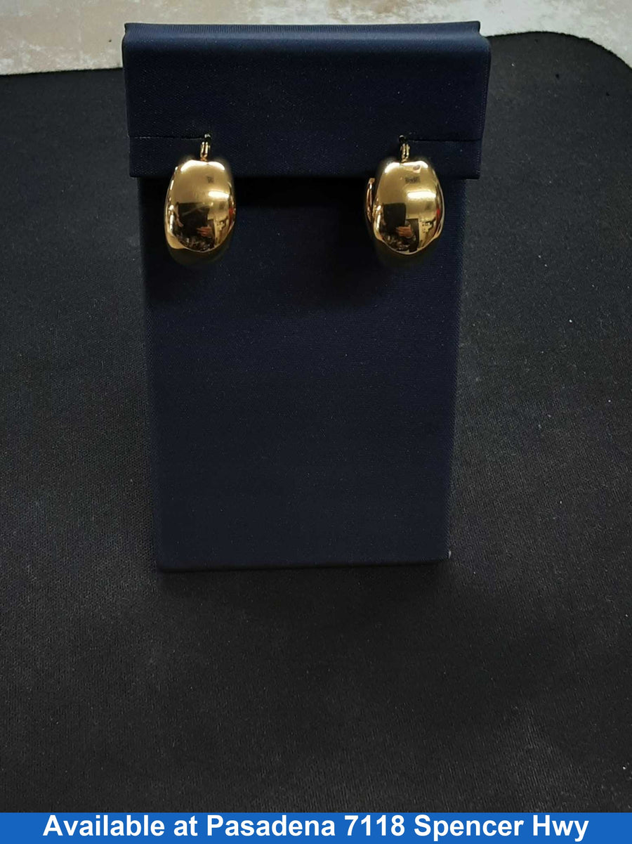 Hoop Earrings - Yellow Gold 14k (.585) 7.8 grams