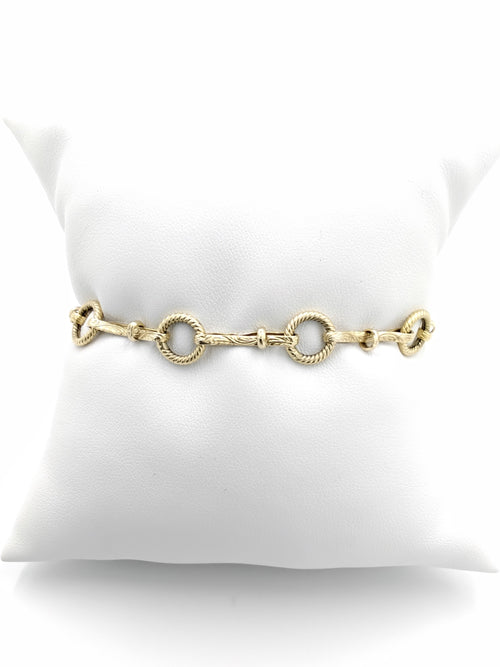 Link Bracelet - Yellow Gold 14k (.585) 4.7 grams 8 inch