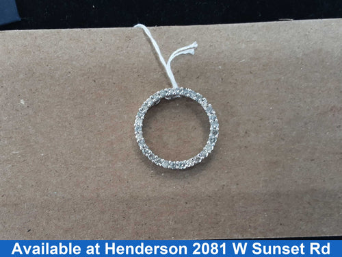 Diamond Pendant - White Gold 14k (.585) 3.4 grams