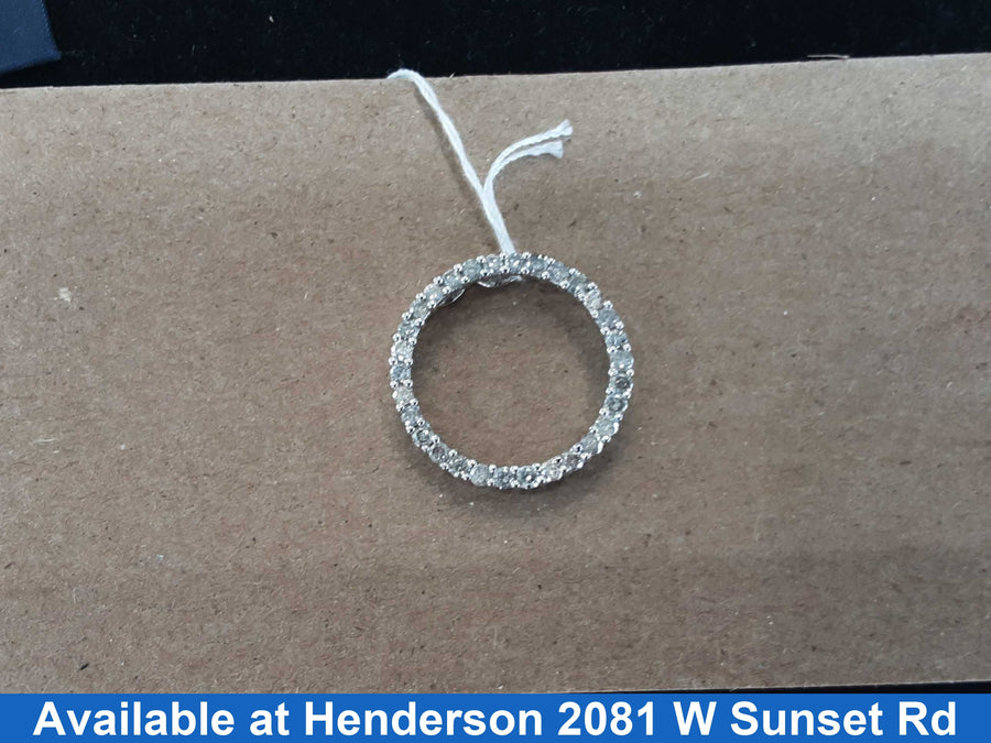 Diamond Pendant - White Gold 14k (.585) 3.4 grams