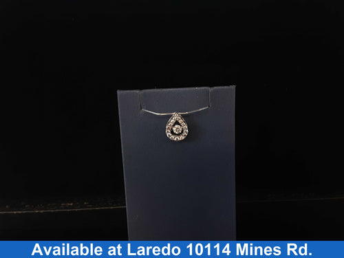 Diamond Pendant - White Gold 14k (.585) 1.3 grams