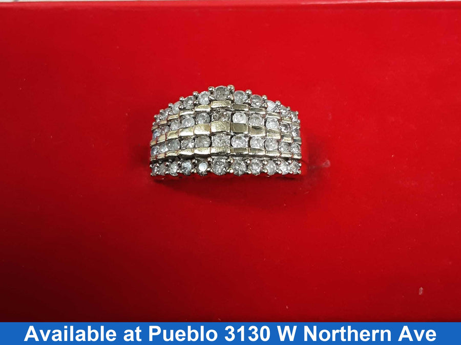 Women's Ring - Yellow Gold 10k (.417) 4.6 grams Size 7.5