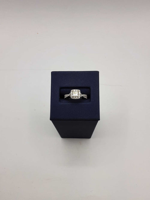 Women's Ring - Solitaire - White Gold 14k (.585) 3 grams Size 20