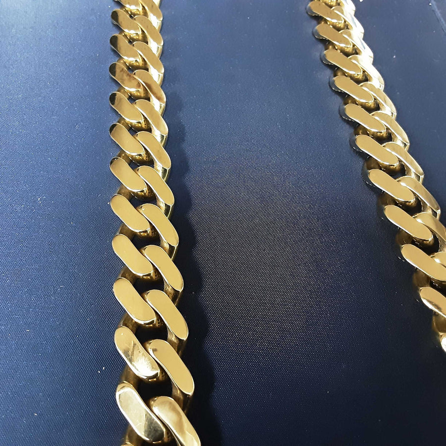 Cuban Link Chain - Yellow Gold 14k (.585) 75.5 grams 24 inch