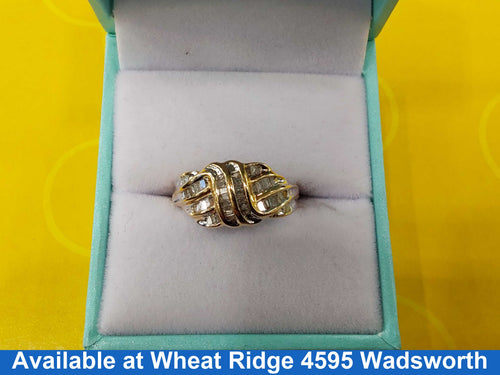Women's Ring - Yellow Gold 10k (.417) 3.3 grams Size 6.5