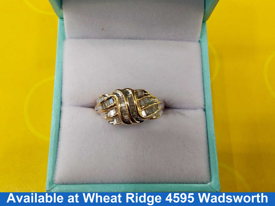 Women's Ring - Yellow Gold 10k (.417) 3.3 grams Size 6.5