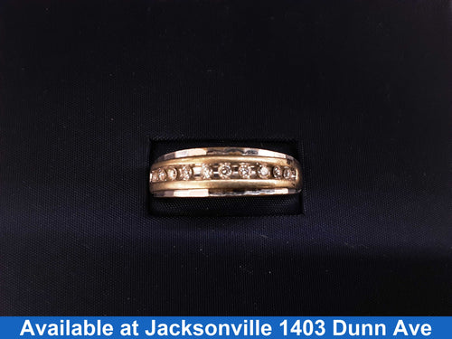 Ring - Wedding Band - White Gold 10k (.417) 4.4 grams Size 11