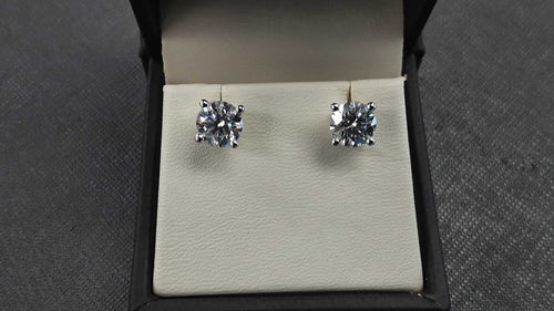 Double Stud Earring - Yellow Gold 14k (.585) 2 grams