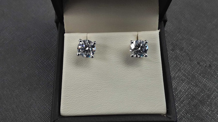 Double Stud Earring - Yellow Gold 14k (.585) 2 grams
