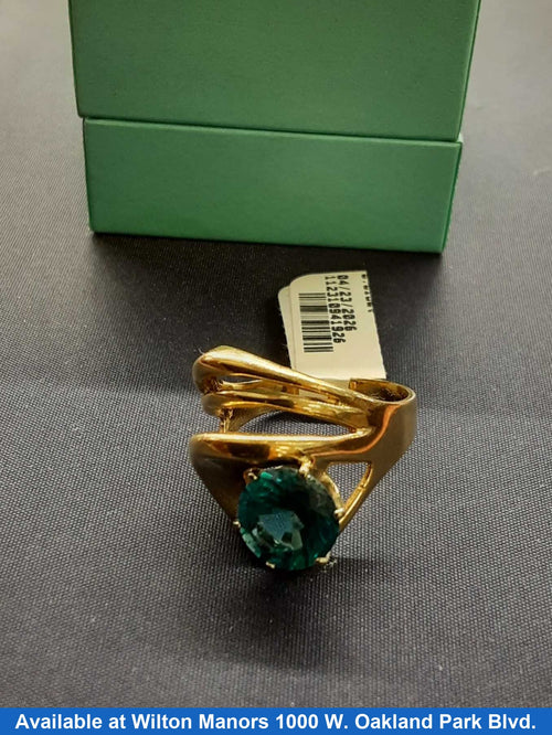 Women's Ring - Yellow Gold 14k (.585) 7.4 grams Size 20