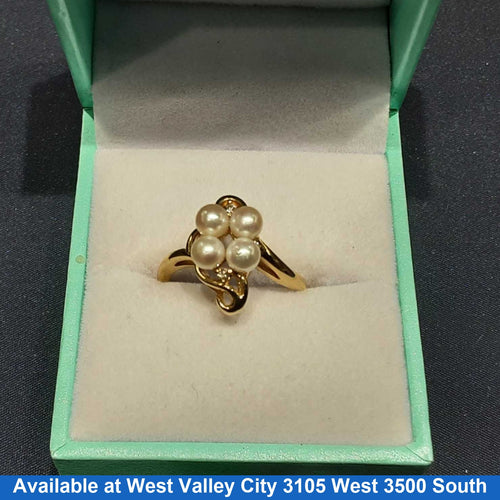 Women's Ring - Yellow Gold 14k (.585) 3.5 grams Size 20