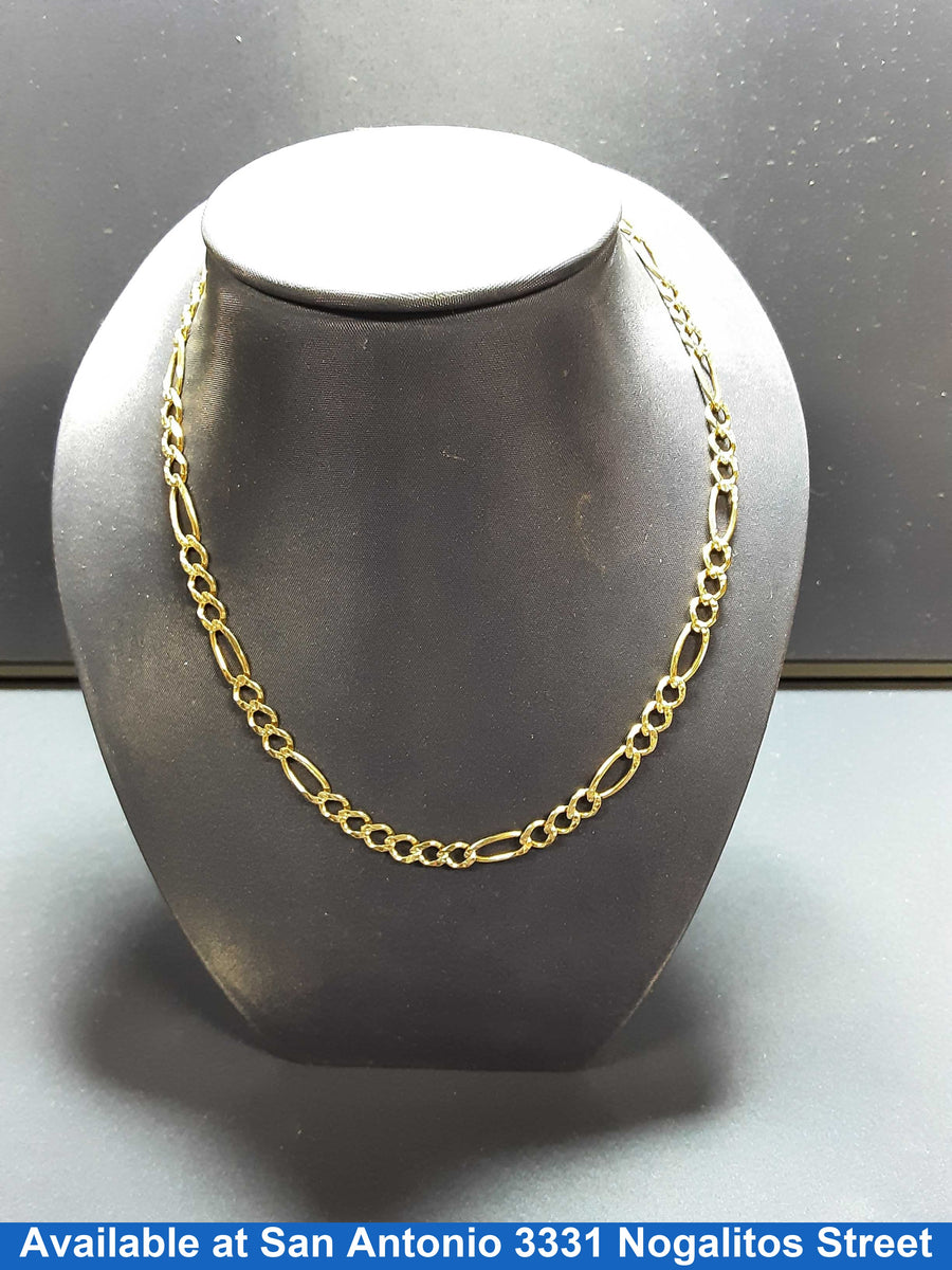 Figaro Chain - Yellow Gold 10k (.417) 17.2 grams 24 inch