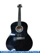Martin Smith W-101-bk-pk Black Acoustic Bass Guitar