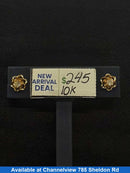 Double Stud Earring - Yellow Gold 10k (.417) 1.8 grams