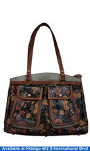 Patricia Nash Denim Fields Brown Purse / Handbag