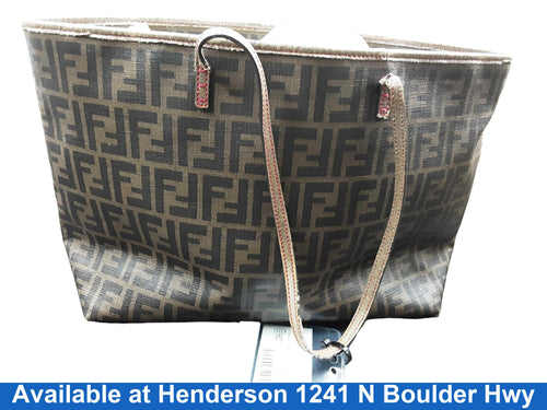 Fendi Coated Canvas Brown Purse / Handbag